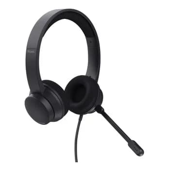 Trust HS-260 ENC Wired On-Ear Headset - Black