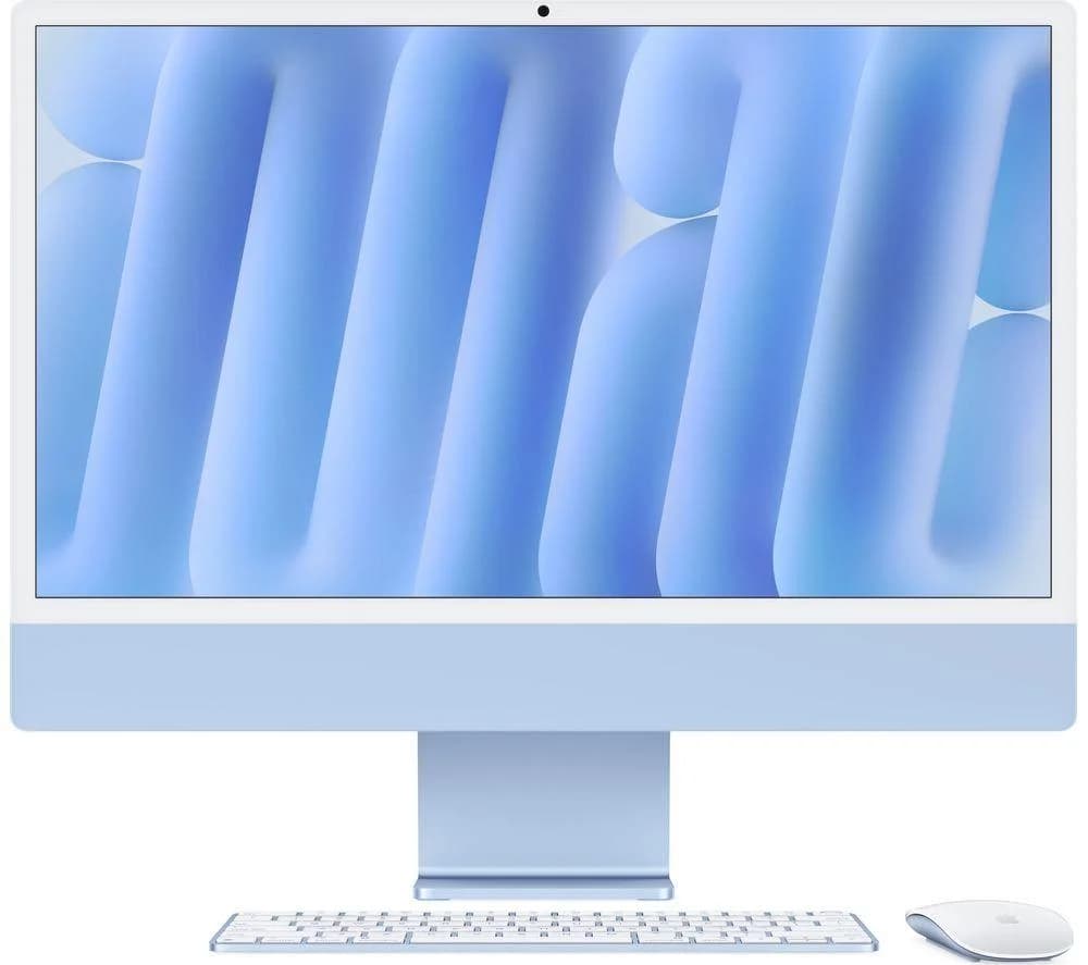 APPLE iMac 4.5K 24" (2024) - M4, 256 GB SSD, 10 CPU / 10 GPU, Blue