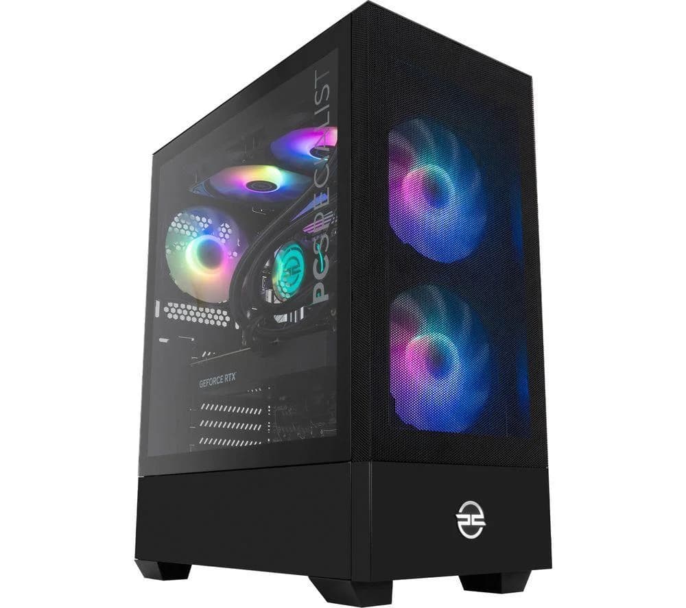 PCSPECIALIST Flux 610 Gaming PC - AMD Ryzen 7, RTX 5070, 1 TB SSD, Black