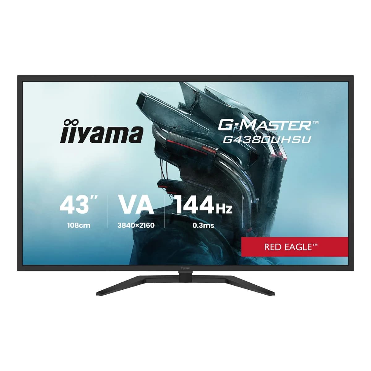 iiyama G-MASTER G4380UHSU-B2 42.5" 4K Ultra HD VA 144Hz 0.3ms HDR400 Gaming Monitor with Speakers