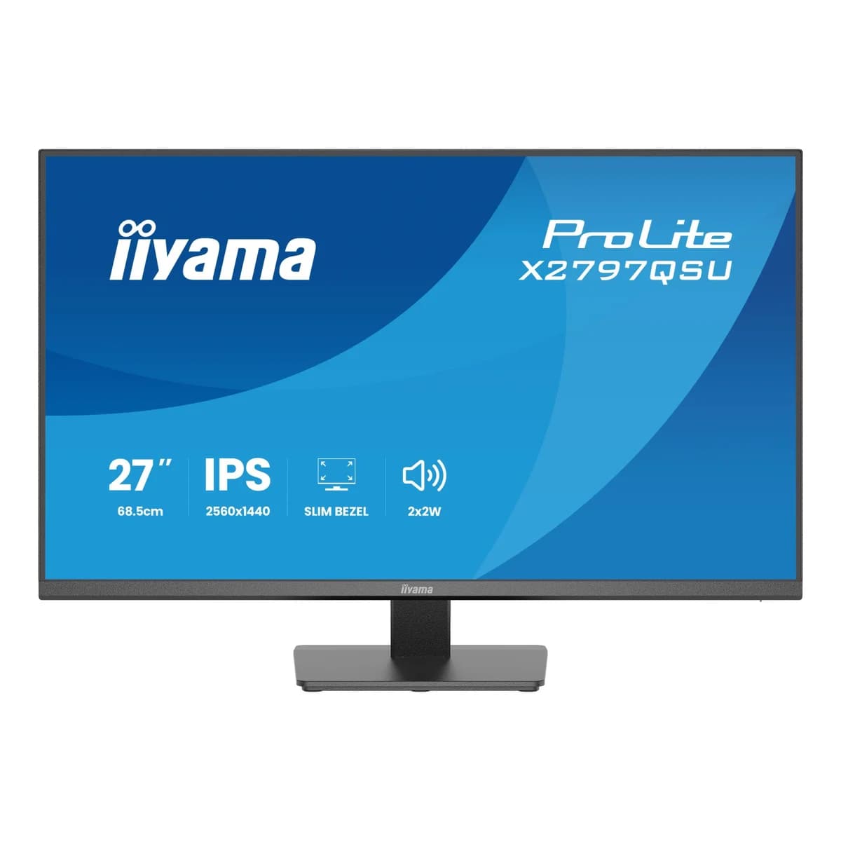 iiyama ProLite X2797QSU-B1 27" Quad HD IPS 120Hz 1ms Monitor with Speakers - Matte Black