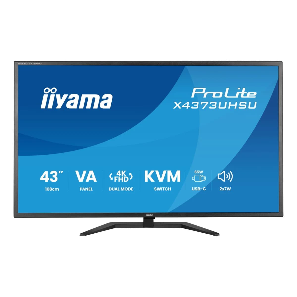 iiyama ProLite X4373UHSU-B2 42.5" 4K Ultra HD VA 60Hz 3ms USB-C Monitor with Speakers - Matte Black