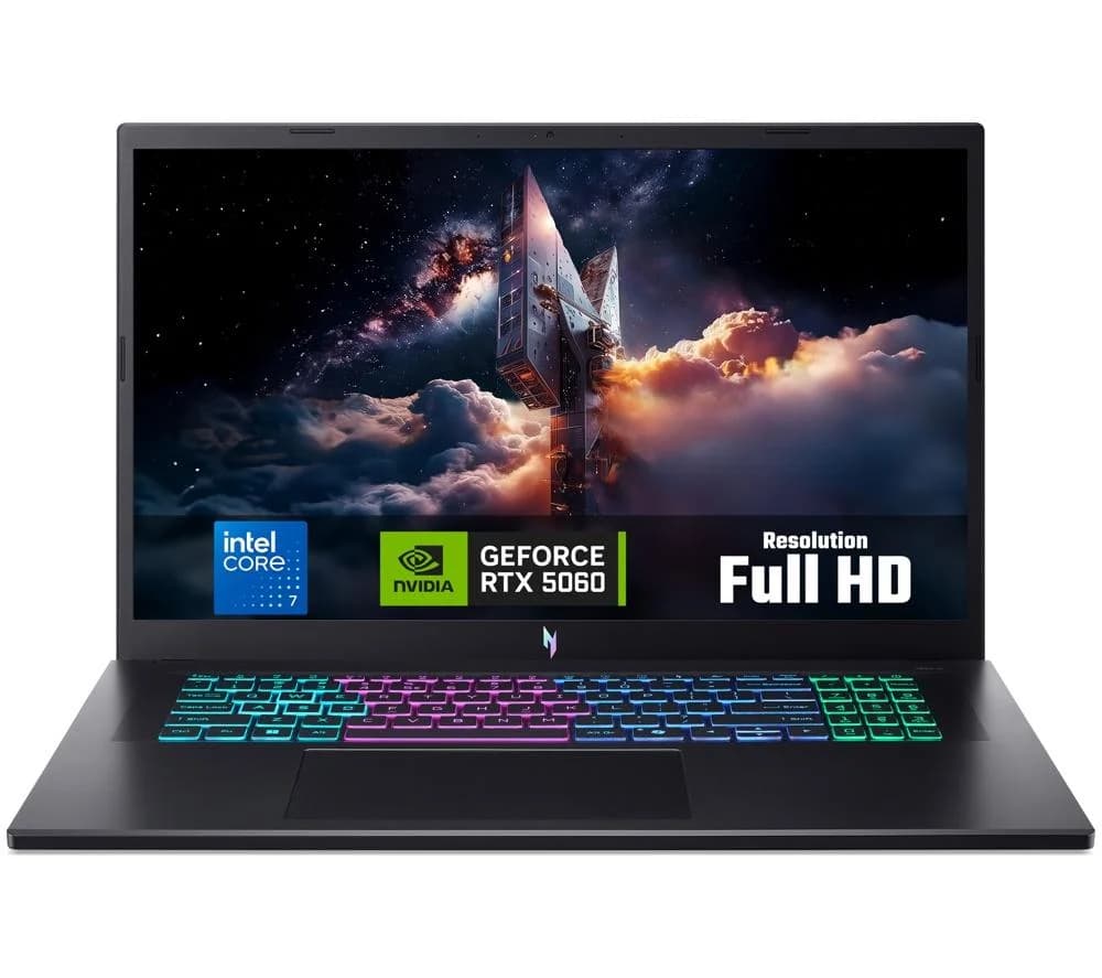 ACER Nitro V17 AI 17.3" Gaming Laptop - Intel Core 7, RTX 5060, 512 GB SSD, Black