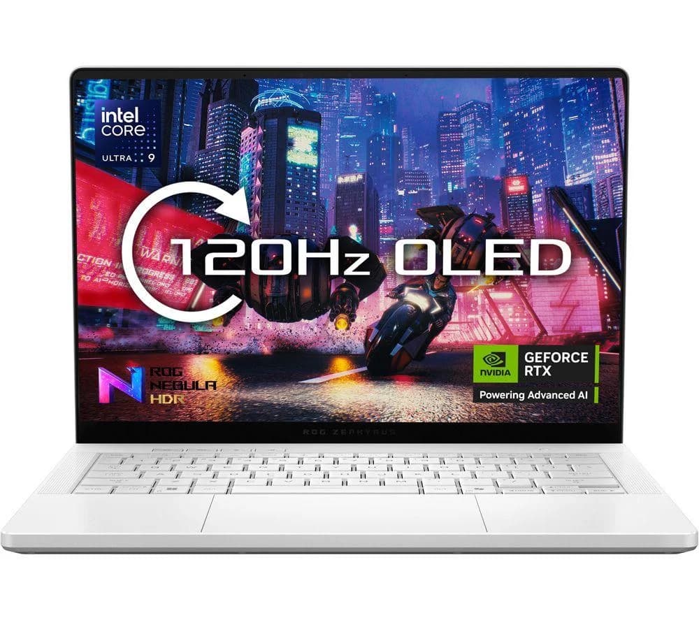 ASUS ROG Zephyrus G14 14" Gaming Laptop - Intel Core Ultra 9, RTX 5070, 1 TB SSD, White