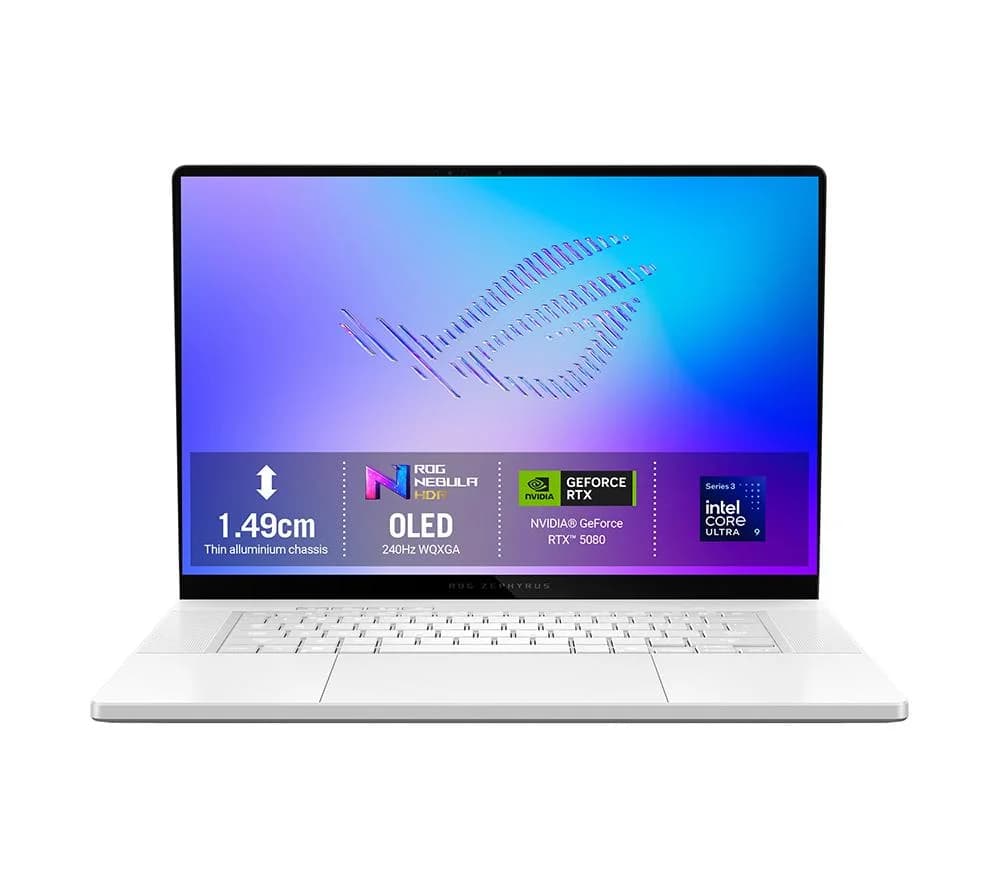 ASUS ROG Zephyrus G16 16" Gaming Laptop - Intel Core Ultra 9, RTX 5080, 2 TB SSD, White