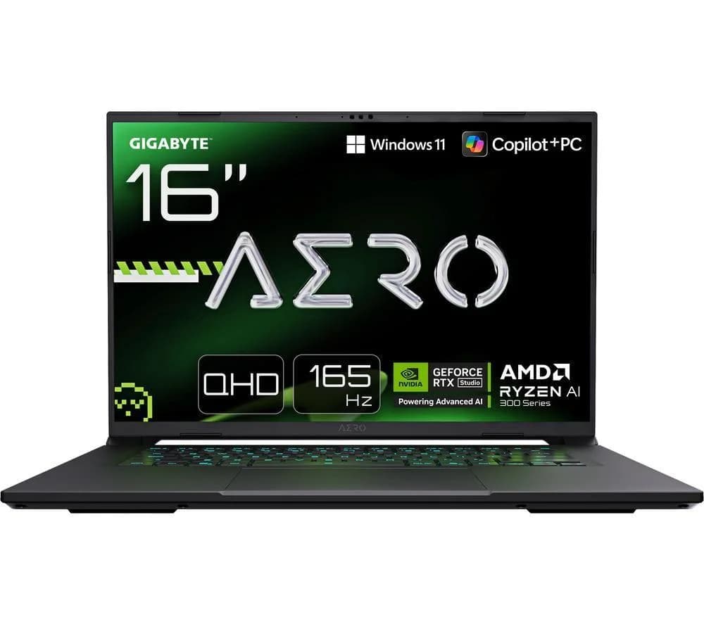 Gigabyte Aero X16 NVIDIA RTX 5060 16GB 16" QHD+ 165Hz AMD Ryzen AI 7 350 Gaming Laptop