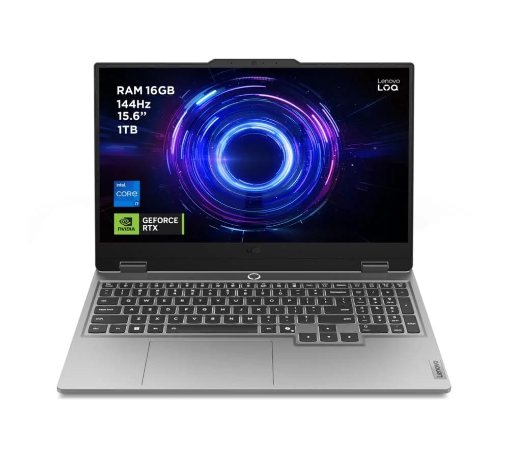 LENOVO LOQ 15" Gaming Laptop - Intel Core i7, RTX 5070, 1 TB SSD, Silver/Grey
