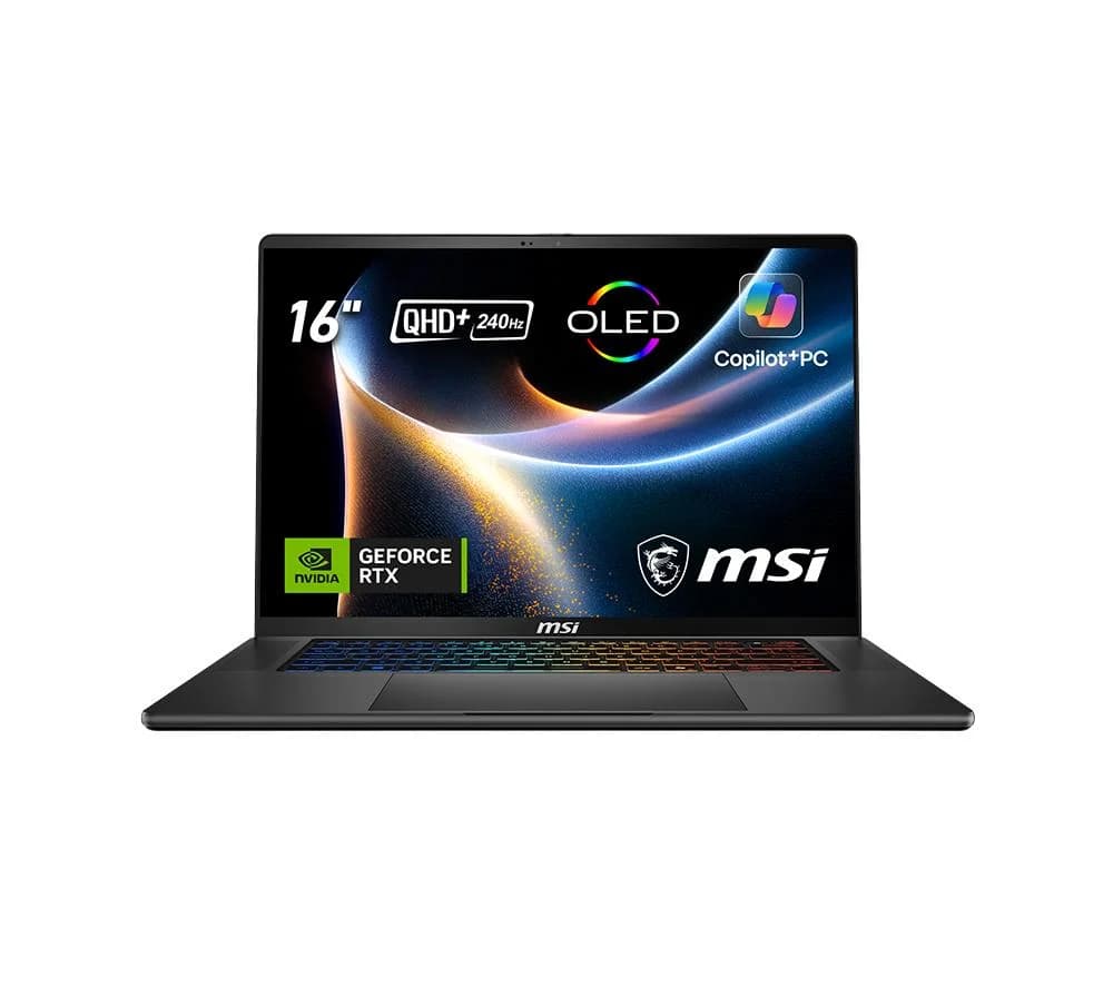 MSI Stealth 16 AI 16" Gaming Laptop - Intel Core Ultra 9, RTX 5070, 1 TB SSD, Black