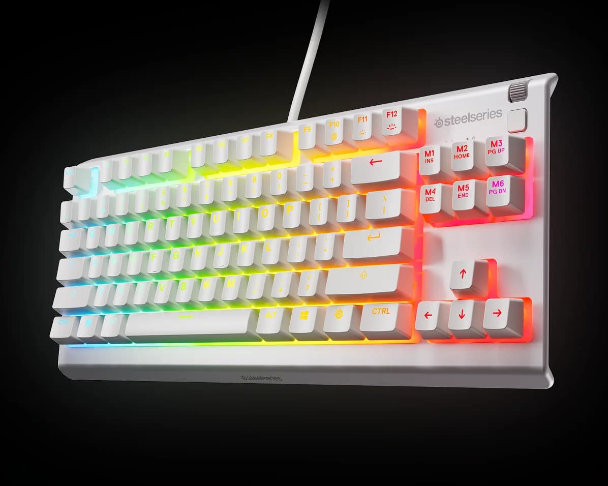STEELSERIES Apex 3 TKL Gaming Keyboard - White