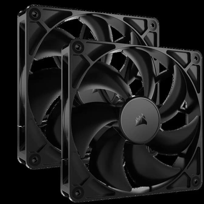 Corsair RS140 140mm PWM Black Dual Fan Pack