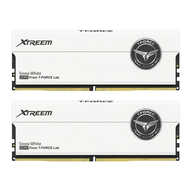TeamGroup Xtreem EXPO/XMP 32GB (2X16GB) DDR5 PC5-57600C34 7200MHz Dual Channel Kit - White