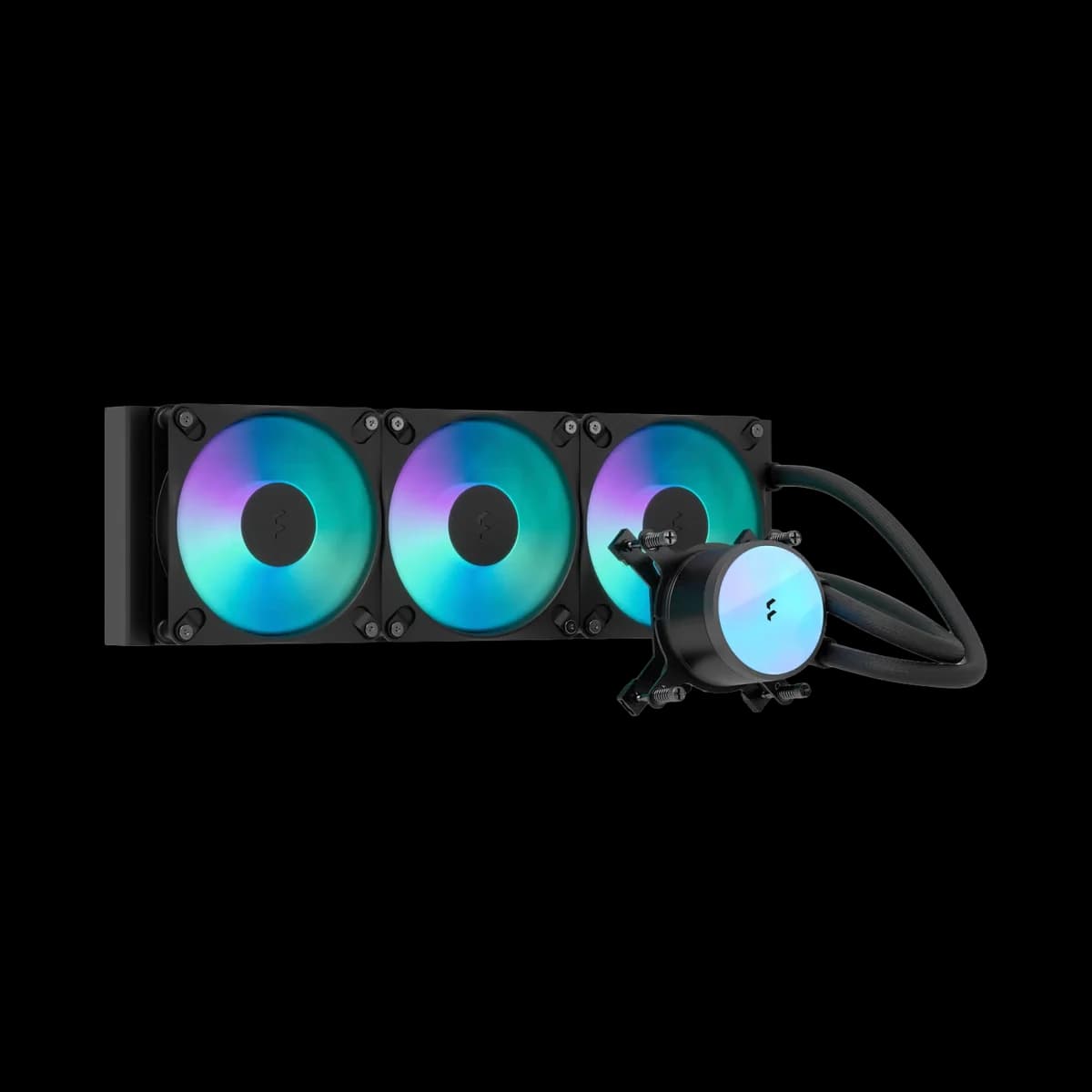 Fractal Design Radius 360 RGB All-in-One Liquid CPU Cooler - Black - FD-W-RA1-3602