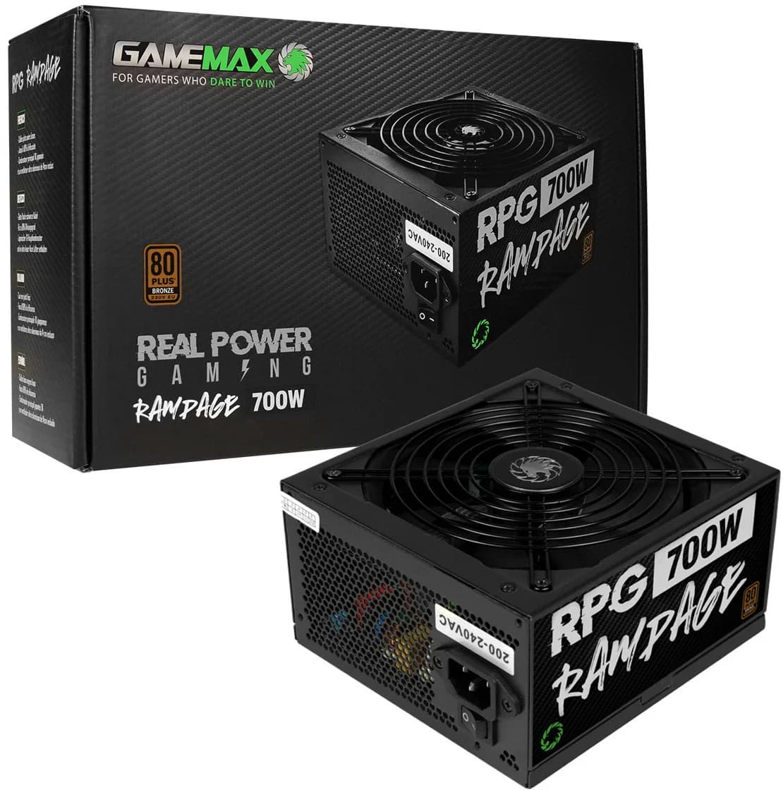 GameMax RPG Rampage 700W 80 PLUS Bronze Certified ATX Power Supply Unit