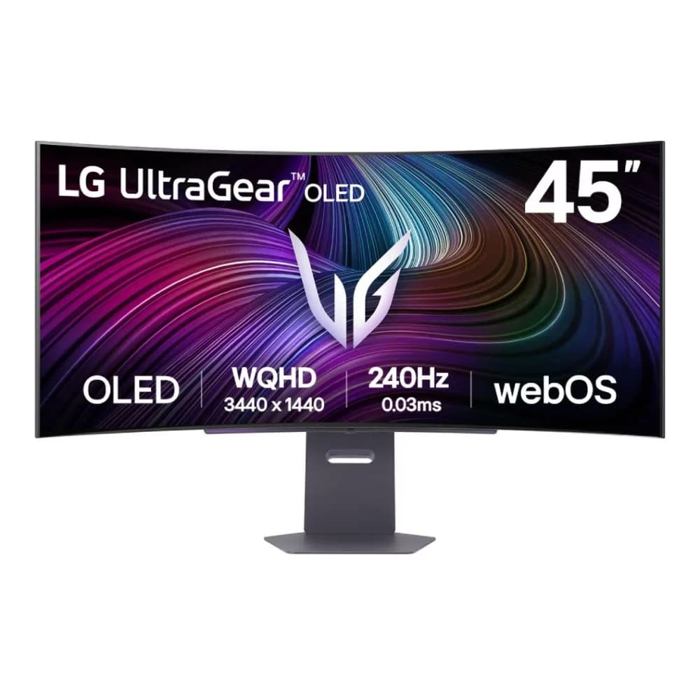 LG UltraGear 45GX90SA-B 45" Curved OLED WQHD 240Hz 0.03ms G-Sync Height Adjustable Gaming Monitor with webOS
