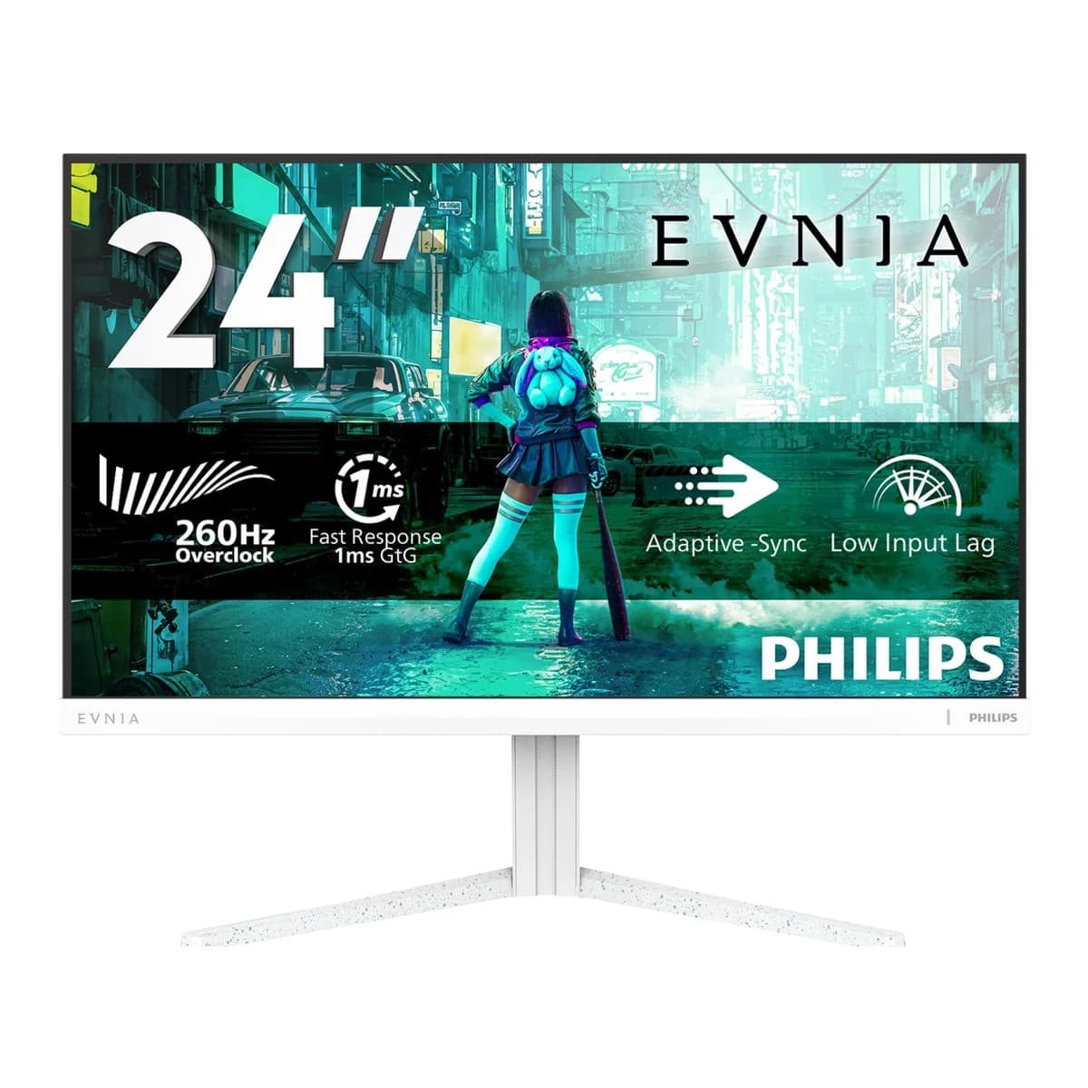 Philips Evnia 24M2N3201P 23.8" Full HD Fast IPS 260Hz 0.3ms HDR10 Height Adjustable Gaming Monitor