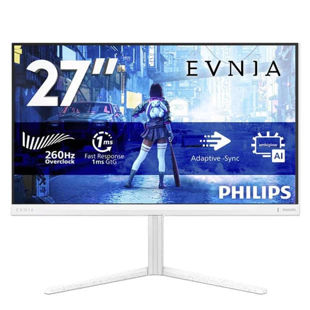 Philips Evnia 27M2N5201P 27 Inch Fast IPS FHD 240Hz (260Hz OC) Amibiglow Gaming monitor