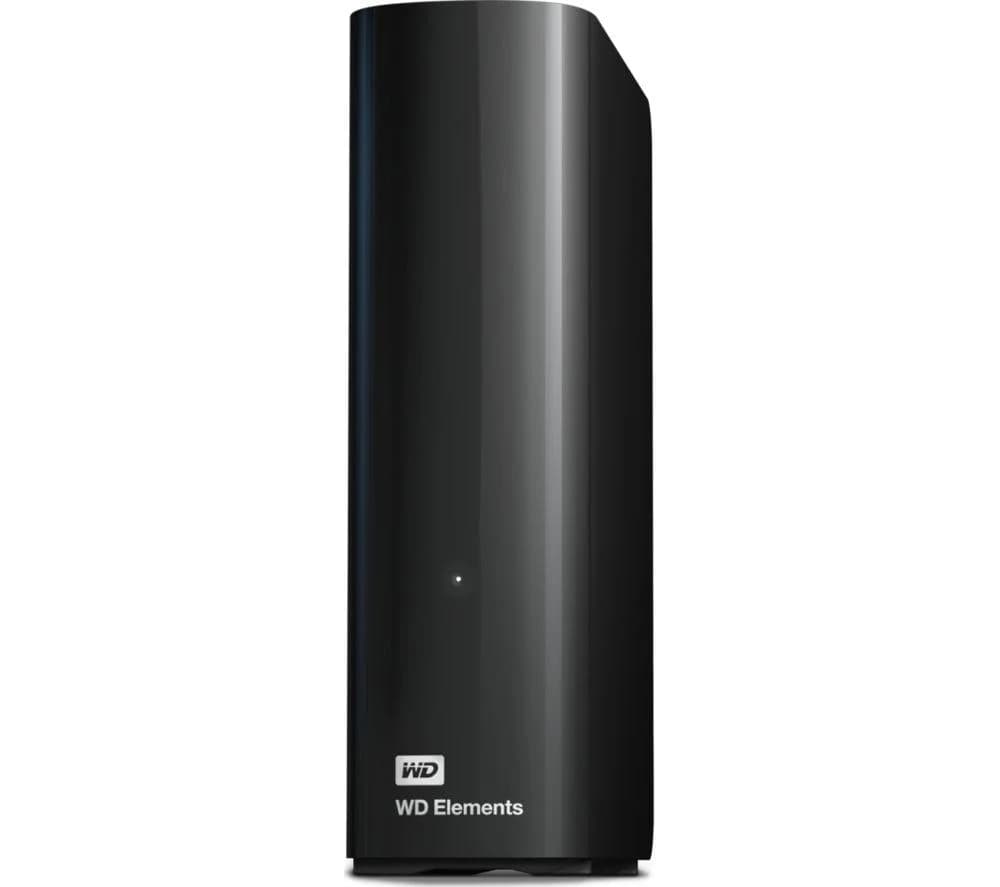 WD Elements External Hard Drive - 20 TB, Black, Black