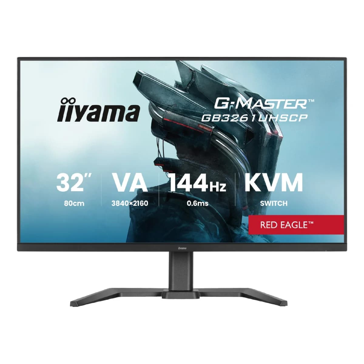 iiyama G-Master GB3261UHSCP 32" UHD 4K 144Hz 0.6ms Freesync Premium USB-C Height Adjustable Gaming Monitor