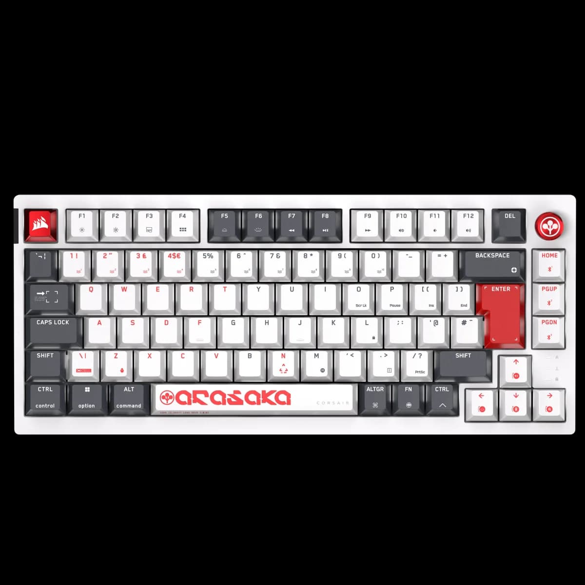 Corsair K65 PLUS WIRELESS 75% RGB Mechanical Gaming Keyboard (UK) - Cyberpunk 2077: Arasaka White Edition