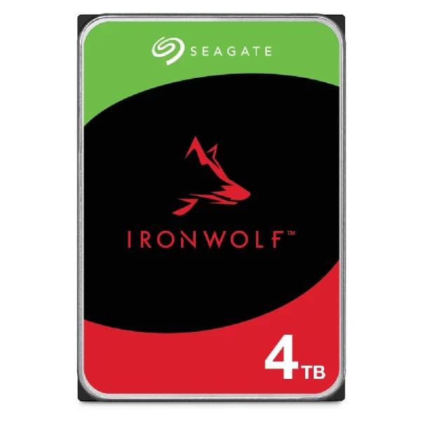 Seagate IronWolf 4TB 5400RPM 202MB/s 3.5 Inch SATA NAS Hard Drive - ST4000VN006