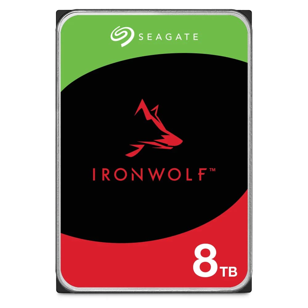Seagate IronWolf 8TB 7200RPM 210MB/s 3.5 Inch SATA NAS Hard Drive - ST8000VN004