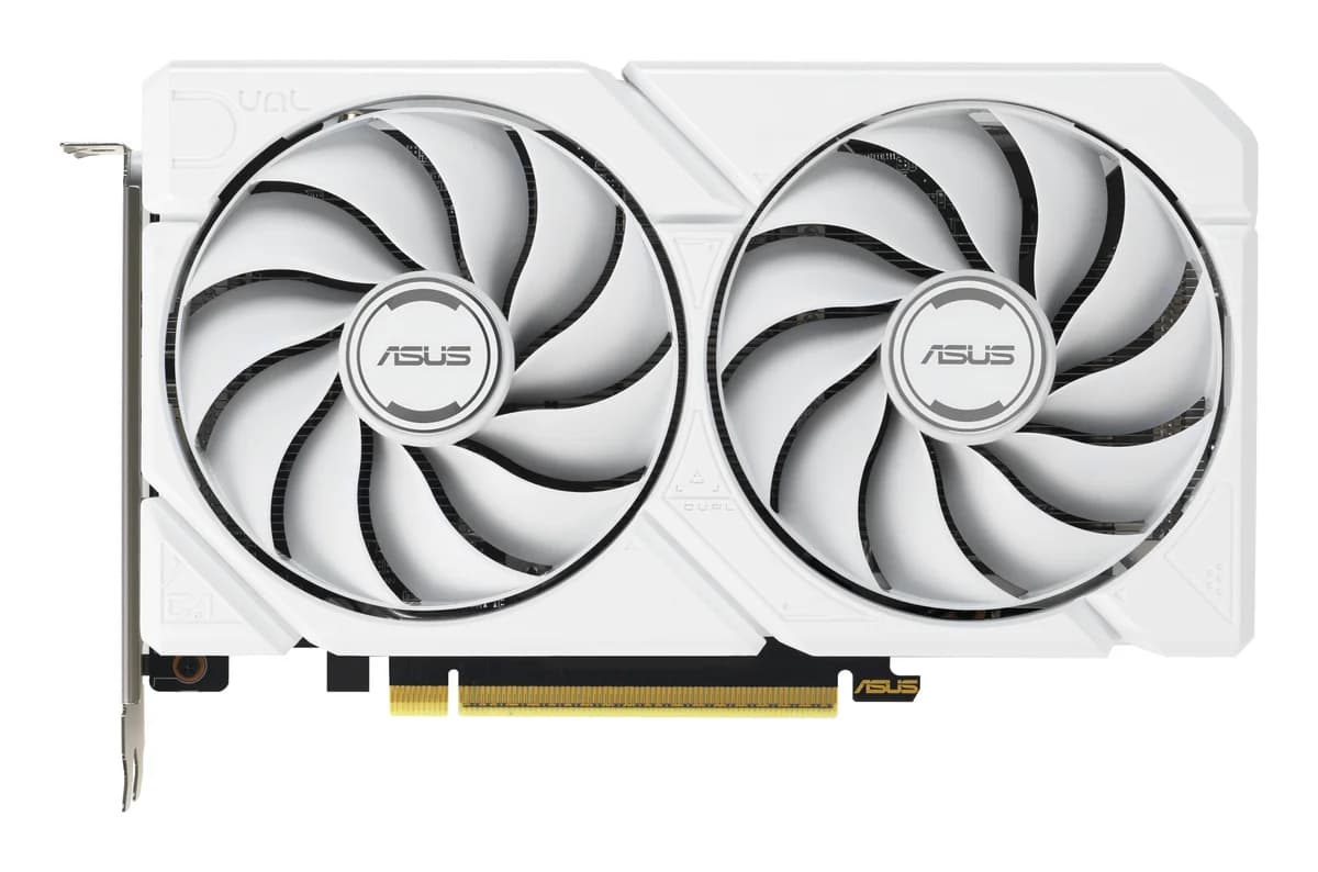 ASUS DUAL AMD Radeon RX 9060 XT White Edition 16GB GDDR6 Graphics Card - 90YV0LG3-M0NA00