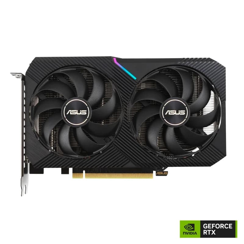 Asus Nvidia DUAL OC GeForce RTX 3060 OC V2 8GB GDDR6 PCI-Express Graphics Card - DUAL-RTX3060-O8G