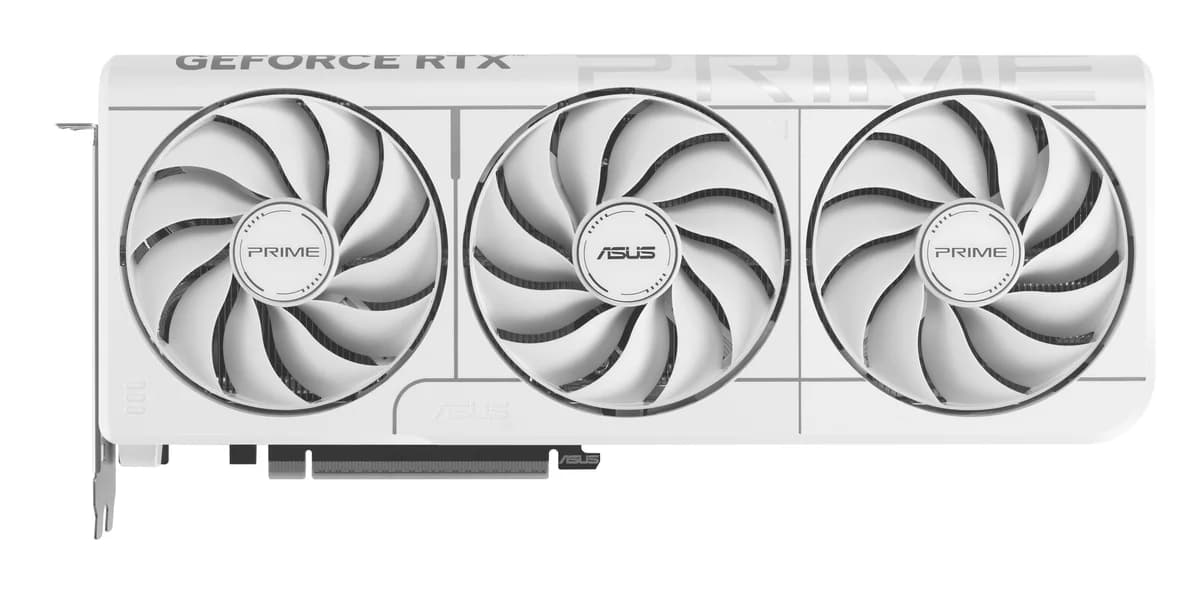 ASUS Prime GeForce RTX 5070 White OC Edition 12GB GDDR7 White SFF-Ready Graphics Card - 90YV0M19-M0NA00
