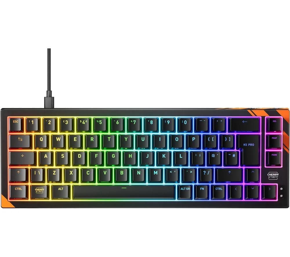 CHERRY XTRFY K5 Pro TMR Compact Mechanical Gaming Keyboard - Black, Black