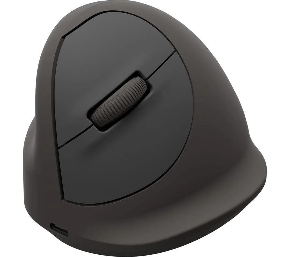 FELLOWES Breyta Plus Vertical Ergonomic Optical Mouse - Black, Large, Left-Handed, Black