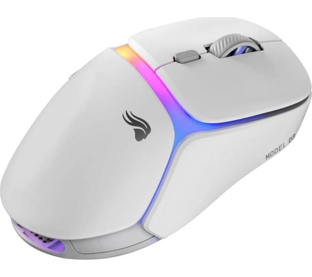 GLORIOUS Model D3 RGB Wireless Optical Gaming Mouse, White