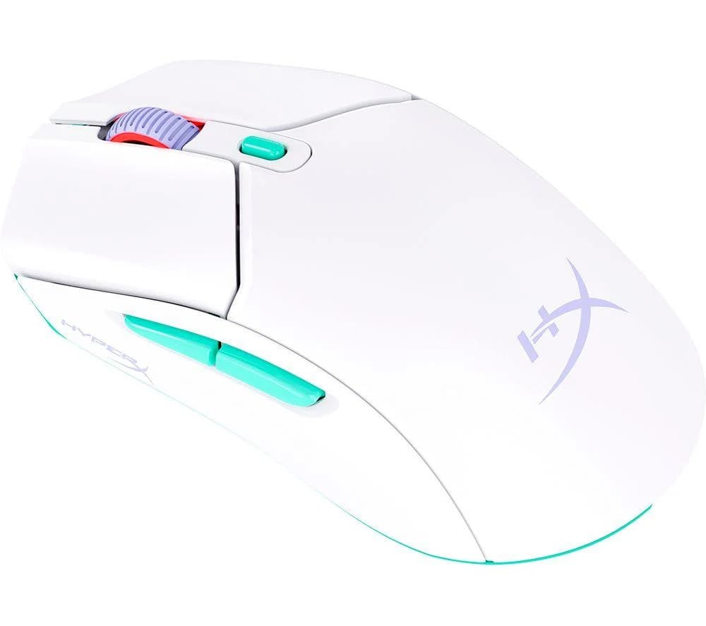 HYPERX Pulsefire Haste 2 Core RGB Wireless Optical Gaming Mouse - White, White