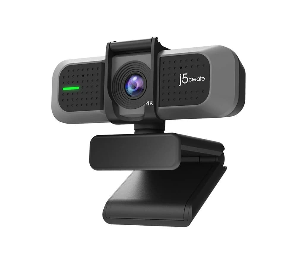 J5CREATE JVU430-N 4K Ultra HD Webcam with Dual Stereo Microphones
