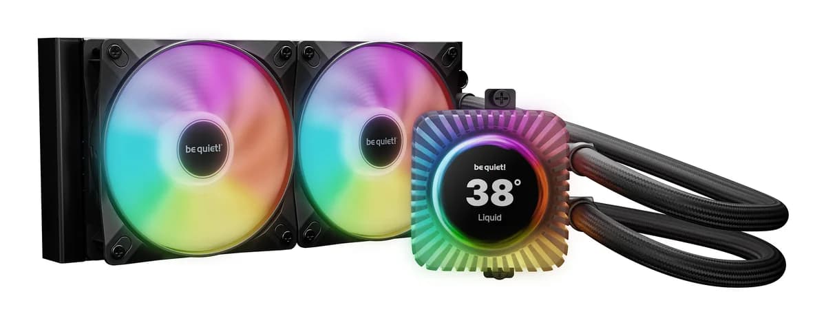 be quiet! Light Loop IO LCD 240mm AIO Liquid CPU Cooler - Black - BW034