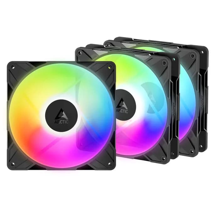 Arctic P14 Pro Reverse Black A-RGB PWM Triple Fan Pack - 140mm
