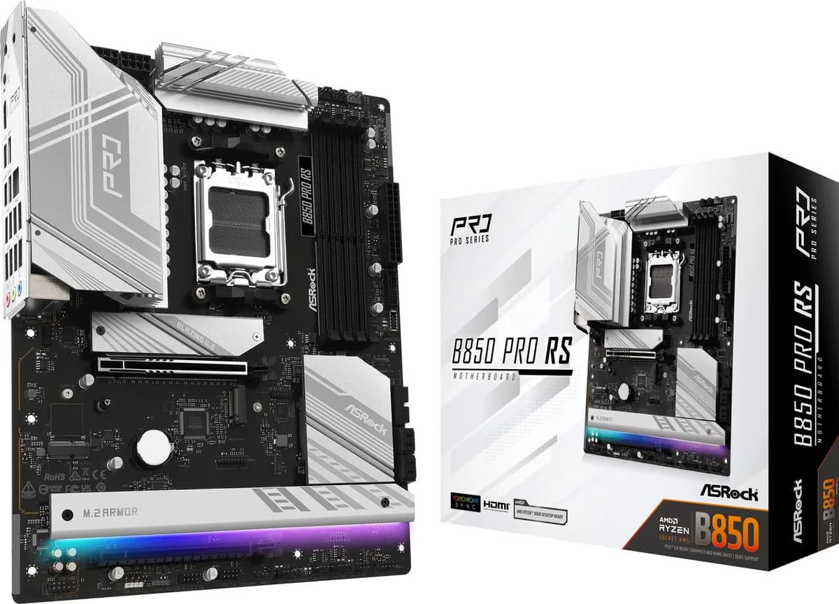 ASRock B850 Pro RS AMD Socket AM5 ATX Motherboard