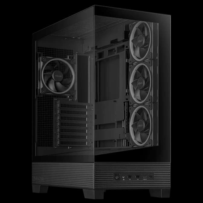 Asus A31 PLUS TG ARGB Mid Tower Case - Black