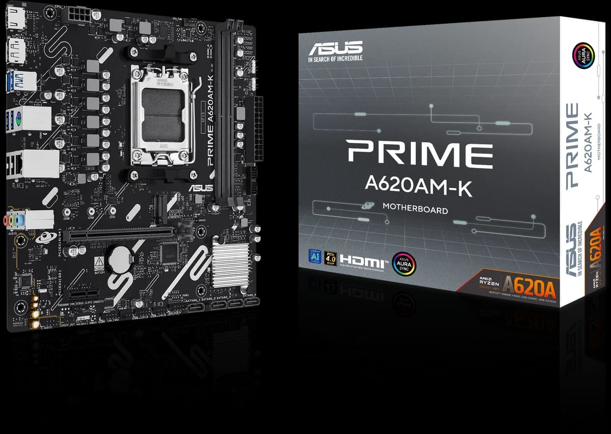 ASUS Prime A620AM-K AMD Socket AM5 mATX Motherboard