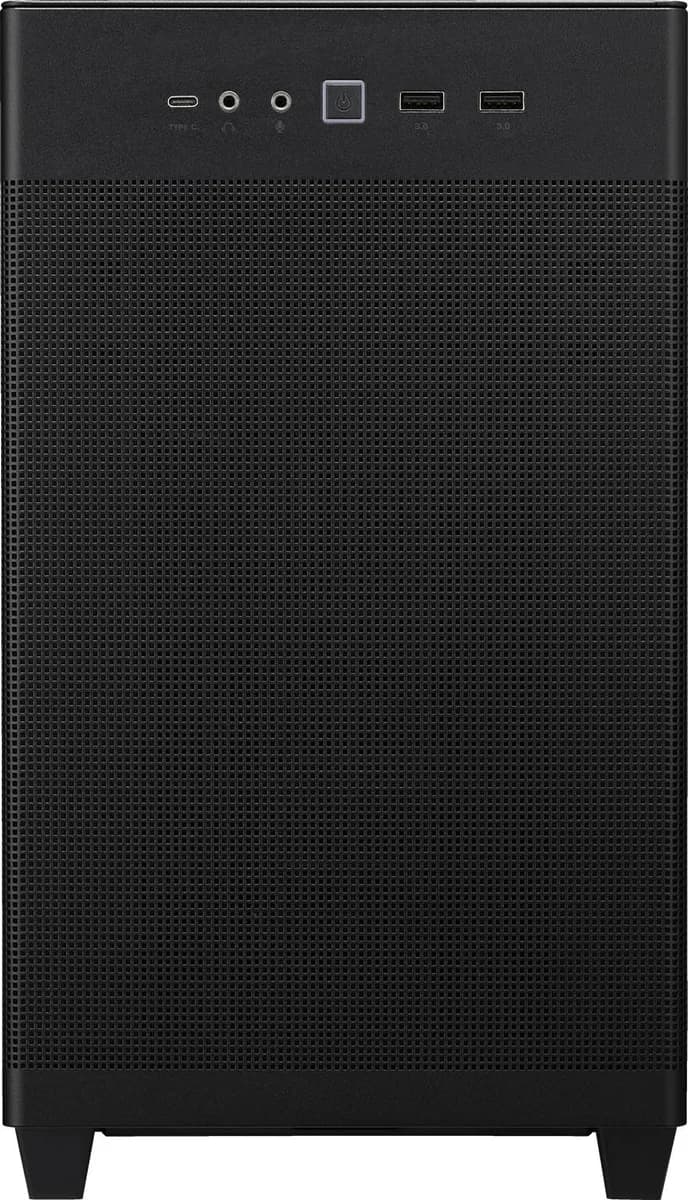 ASUS Prime AP201 Gaming Case in Black, up to mATX Support, USB-C