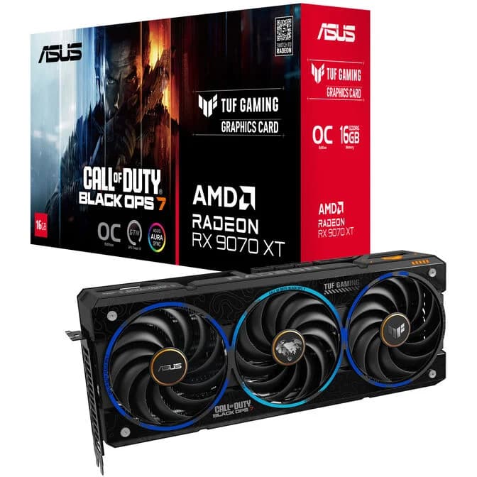 Asus Radeon RX 9070 XT TUF Gaming Call Of Duty Black Ops 7 Edition OC 16GB GDDR6 Graphics Card