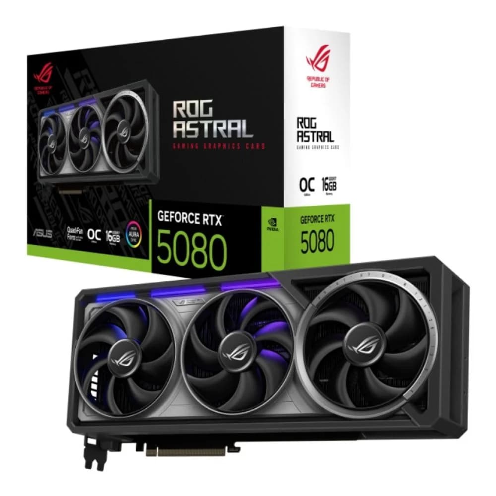 ASUS ROG Astral GeForce RTX 5080 16GB OC Graphics Card - ROG-ASTRAL-RTX5080-O16G-GAMING