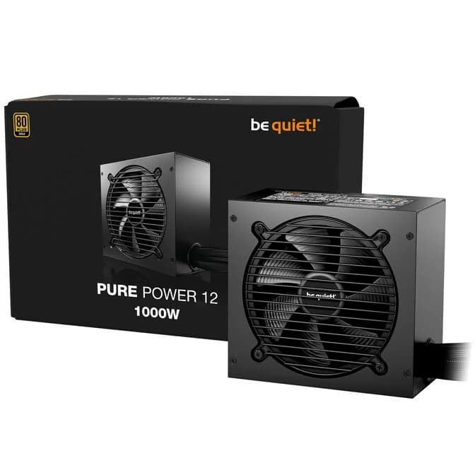 be quiet! Pure Power 12 1000W ATX 3.1 PCIe 5.1 80 Plus Gold Power Supply