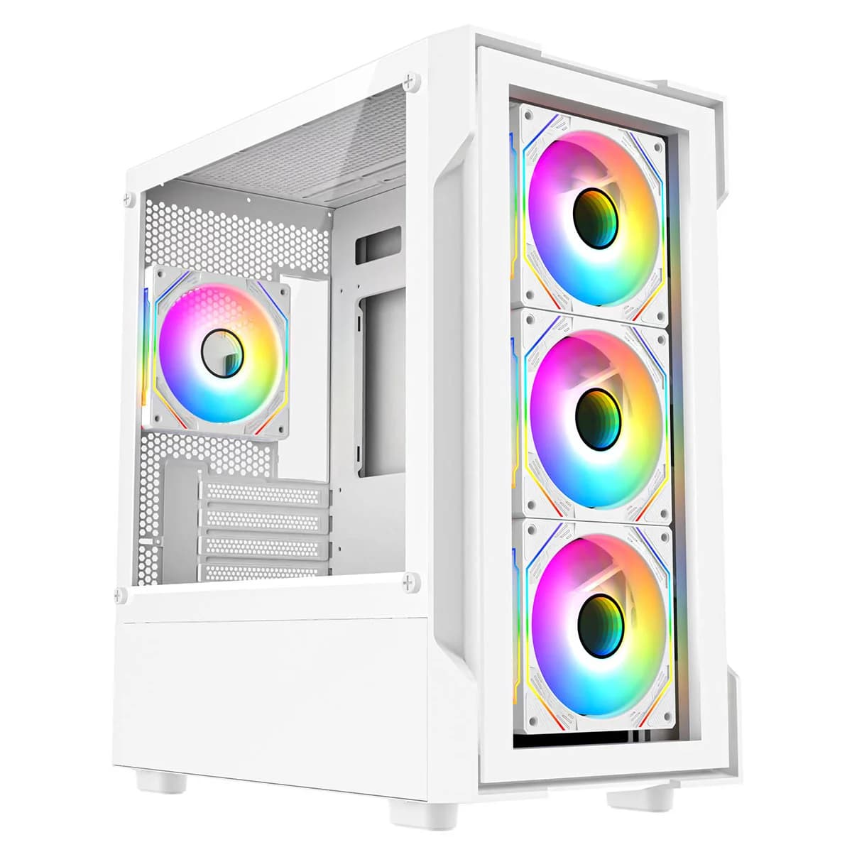 CiT Bolt mATX Gaming Case in White