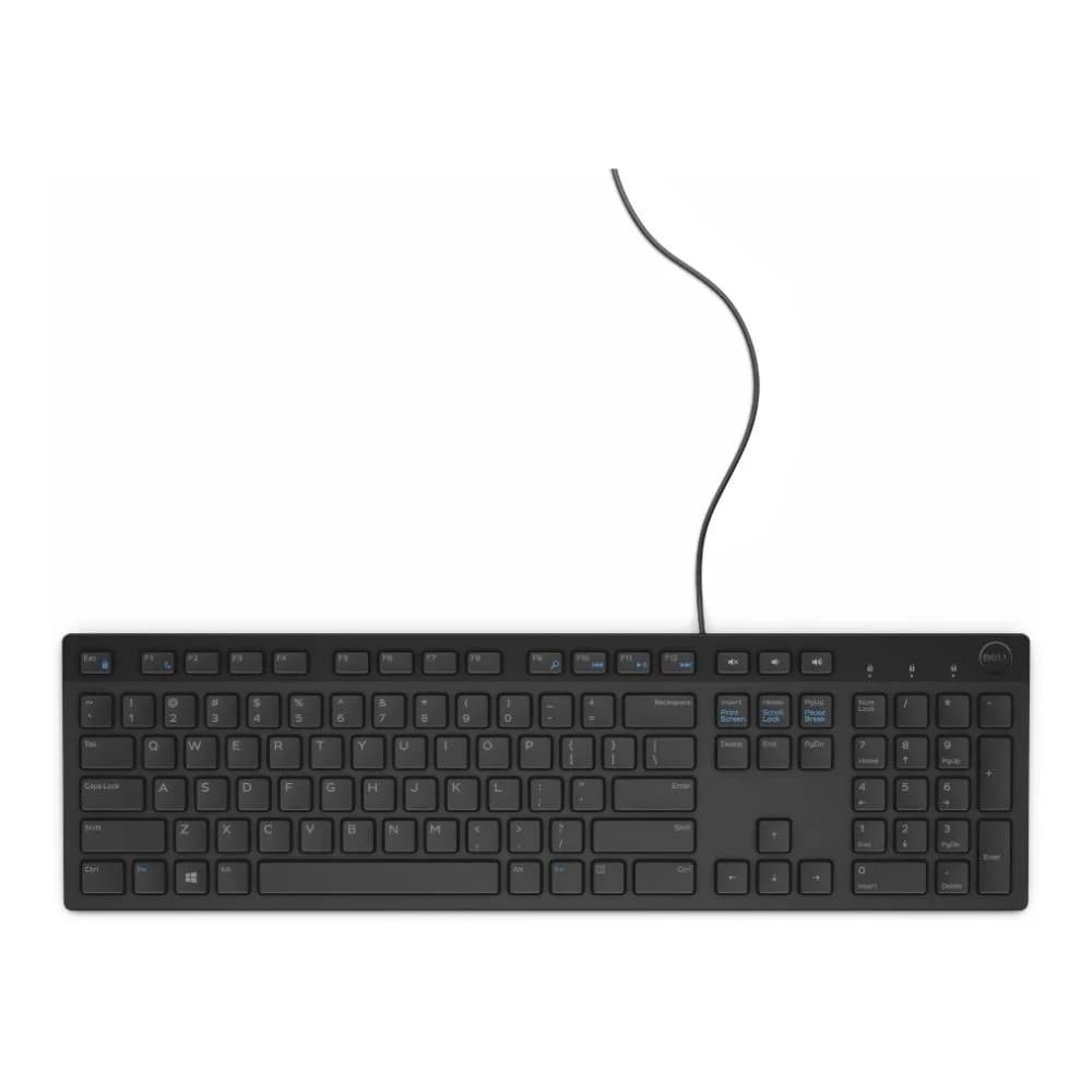 DELL KB216 Full Size Wired QWERTY Keyboard - White