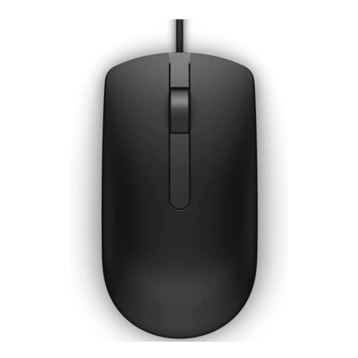 Dell MS116 Office Right-hand Ambidextrous Wired Optical 1000 DPI Mouse - Black