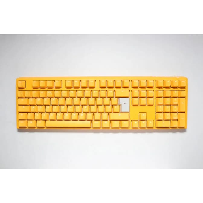 Ducky One 3 Yellow USB Mechanical RGB Gaming Keyboard UK Layout Cherry