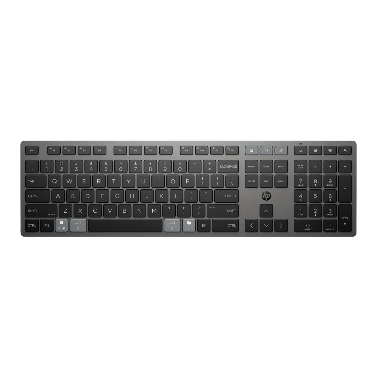 HP 725 Multi-Device Full-size Wireless Keyboard - Black