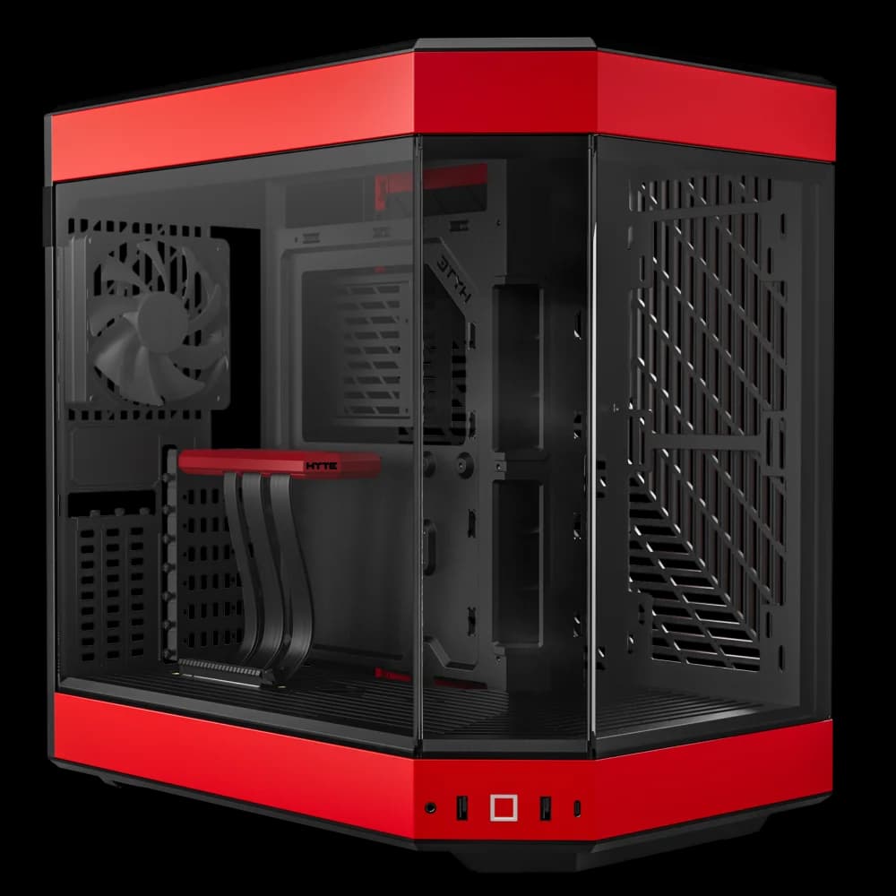 HYTE Y60 Modern Aesthetic Mid Tower Case - Red