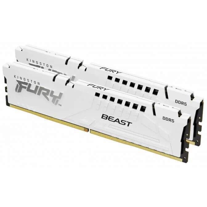 Kingston FURY Beast EXPO/XMP 64GB (2x32GB) DDR5 C36 5600MHz Dual Channel Kit - White