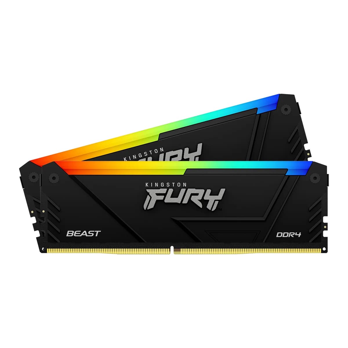 Kingston FURY Beast RGB 16GB DDR4 Desktop Memory Kit in Black, 2 x 8GB, 3600MHz, CL17, 1.35V